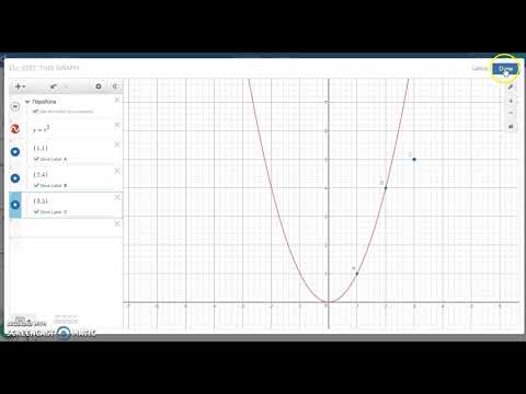 Видео: Пример создания активности в teacher.desmos.com c  использованием инструментов graph, note и input