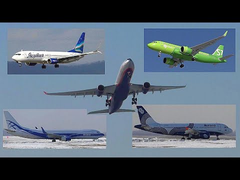 Видео: Споттинг в аэропорту Владивосток! Влетаем в зиму!)