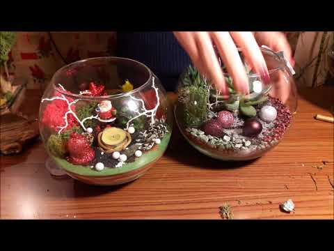 Видео: DIY Мастер класс Новогодние флорариумы
