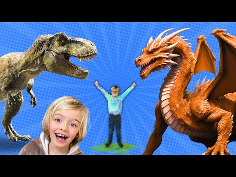Видео: Динозавр 🦖 против Дракона 🐉: Кто победит?