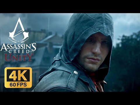 Видео: Assassin's Creed Unity 5 проф. прохождение настоящие 4K 60FPS без получения урона и напрасных потерь