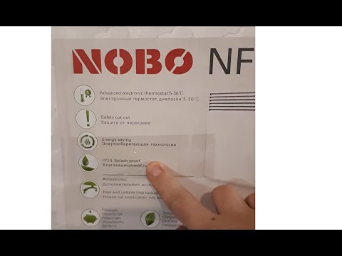 Видео: Конвектор NOBO NFC 4S 07 для постоянного отопления дома.