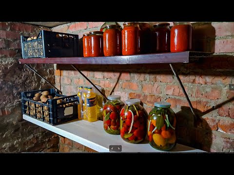 Видео: ✅ Полки в погреб из старых подоконников, простой способ крепления полки к стене. doRABOTKA