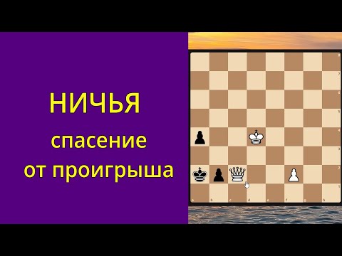 Видео: Делаем ничью в плохих позициях