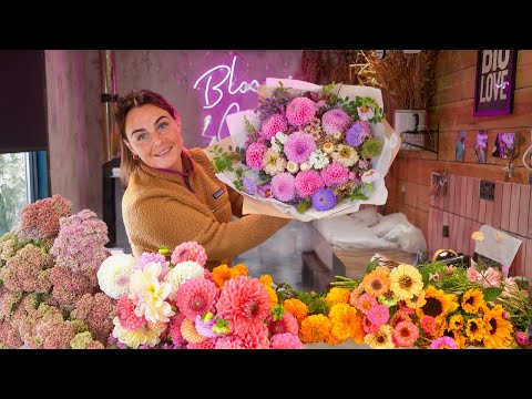 Видео: Делаем БОЛЬШИЕ КРАСИВЫЕ БУКЕТЫ и рыночные букеты 🌸