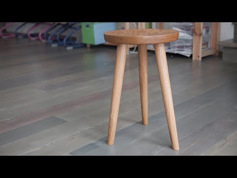 Видео: Изготовление табурета из дуба / Making an oak stool