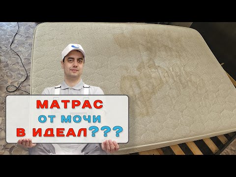 Видео: Этот матрас из Красноярска, никогда не видел профессиональной химчистки. Удаление мочи и самозамыва.