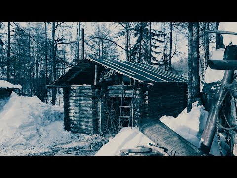 Видео: Сборка сруба в тайге. Баня-гараж на охотничьем участке.