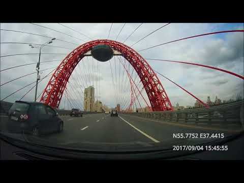 Видео: Driving in Moscow agglomeration: Красногорск - Текстильщики 04/09/2017 (timelapse)