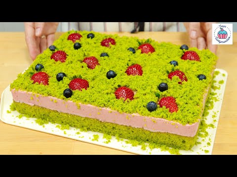 Видео: Торт “КЛУБНИЧНОЕ ПОЛЕ” Все будут думать, что добавили краситель!