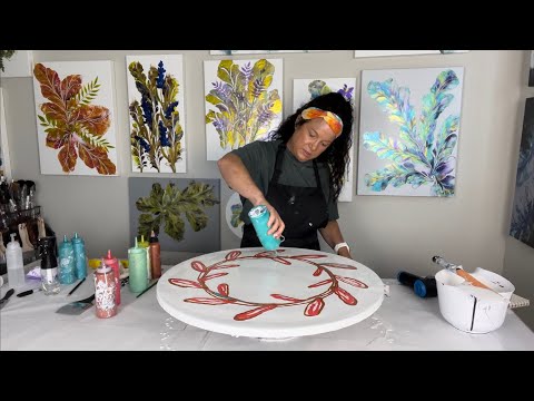 Видео: БОЛЬШИЕ НОВОСТИ 🌿✨ и свежий урок по #fluidart #botanical!