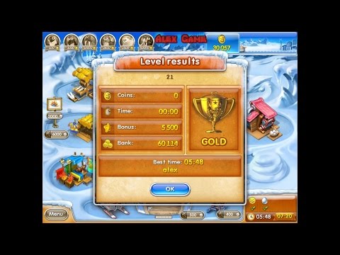 Видео: Farm Frenzy 3 Ice Age (level 21) only GOLD Веселая ферма 3 Ледниковый период (уровень 21) Золото