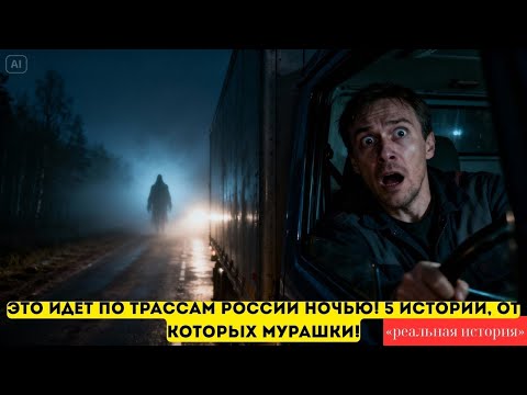 Видео: Что Бродит По Русским Трассам Ночью  5 Страшных Историй От Дальнобойщиков