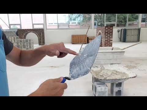 Видео: Распределение раствора для кладки блоков [для студентов]