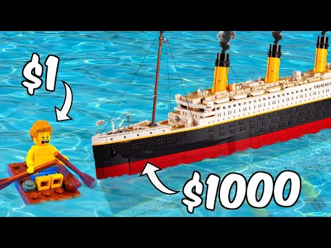 Видео: Дешевые и дорогие лодки LEGO