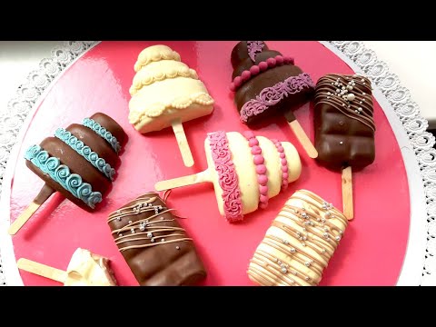 Видео: Муссовые пирожные Эскимо 3 шоколада 🍫! Мини торт на палочке! БЕЗ ЯИЦ