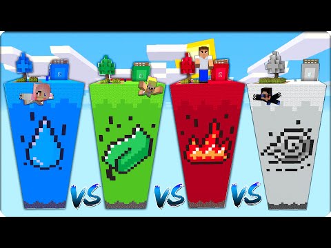 Видео: 🔥🍃💧 4 ЧАНКА: ОГОНЬ Против ВОДЫ Против ВОЗДУХА и ЗЕМЛИ в Майнкрафте! Нубик Шеди Леска Брок 4 чанка