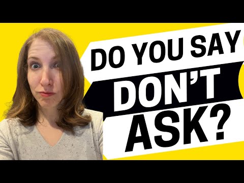 Видео: 2502 - Действительно ли фраза «Не спрашивай» означает «не спрашивай»?
