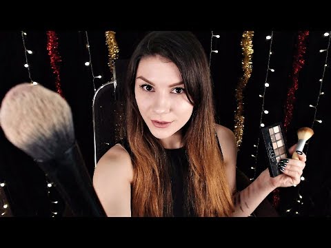 Видео: АСМР / ASMR Ролевая Игра / Макияж на Новый Год -  Role Play / Makeup in Russian