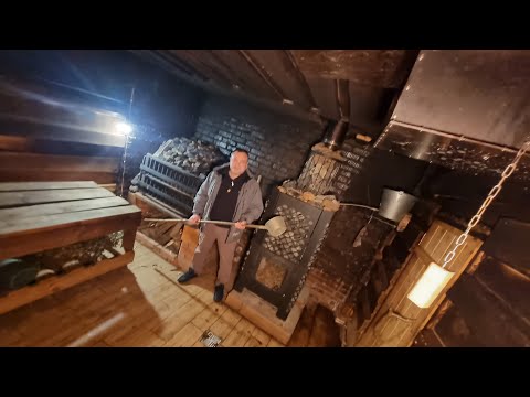 Видео: От автора Живой Волшебной Бани: Гамаюн! Баня по-чёрному с печью Варвара, по-белому!