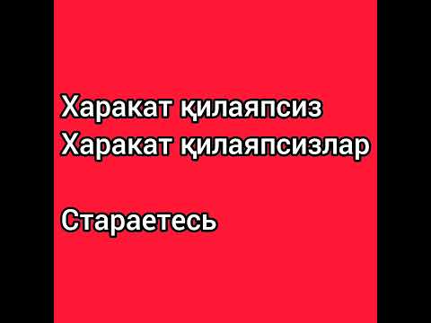 Видео: 133-дарс.Рус тили.Янги обуна бўлувчилар учун шахсга қўйилган сўзлар.Оғзаки нутқ.