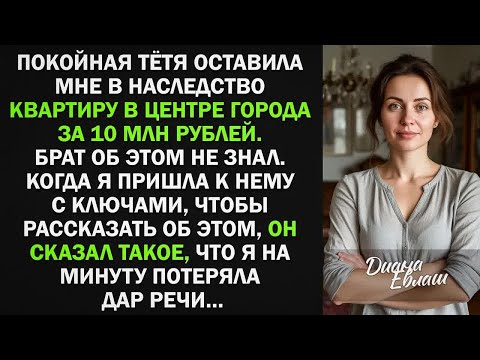 Видео: Тетя оставила мне в наследство квартиру за 10 млн. Когда об этому узнал брат, начался кошмар...