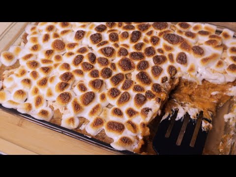 Видео: Запеканка из батата с зефиром, пухом и коричным штрейзелем!