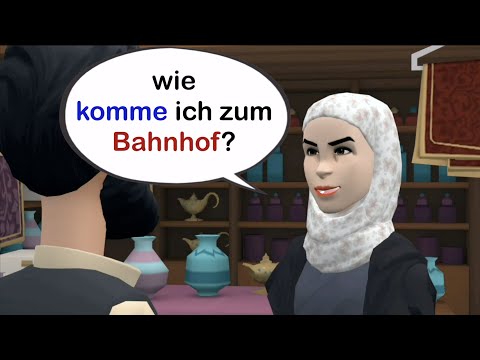 Видео: Диалог - на вокзал - учи немецкий «B1; B2»
