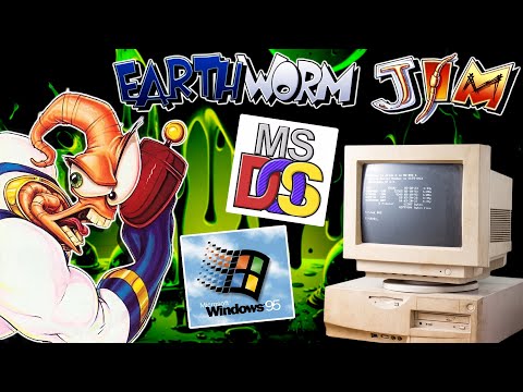 Видео: Earthworm Jim для DOS и Windows 95 / Обзор