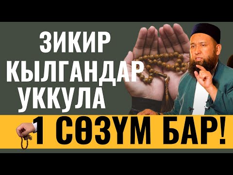 Видео: ЗИКИР КЫЛГАНДАР УККУЛА, 1 СӨЗҮМ БАР! МЫКТЫ НАСААТ