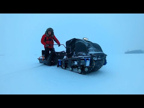 Видео: Мотособака в реальных условиях. Первое знакомство! Рыбалка в Карелии на Онего.