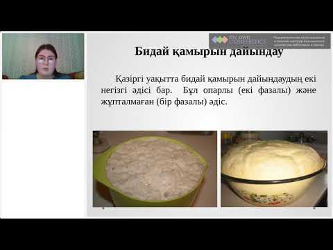 Видео: Дәуіт Ару МайрамбековнаТема «Нан өндірудің технологиялық желіс»