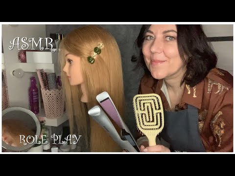 Видео: ASMR(Sub) РОЛЕВАЯ ИГРА РАСЧЕСЫВАНИЕ ВЫПРЯМЛЕНИЕ ВОЛОС МАССАЖ +ЗВУКИ БРАСЛЕТОВ/1000% МУРАШКИ ТРИГГЕРЫ