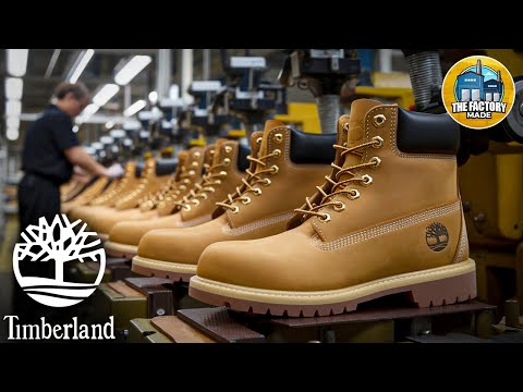 Видео: Как производятся ботинки Timberland на фабрике || Почему ботинки Timberland такие дорогие?