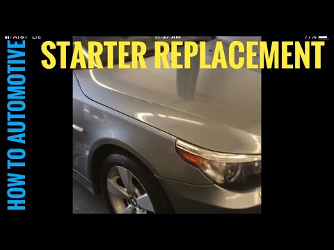 Видео: Как заменить стартер на BMW 530xi 2006 года