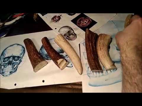 Видео: Как вырезать из рога череп ,если плохо рисуешь .