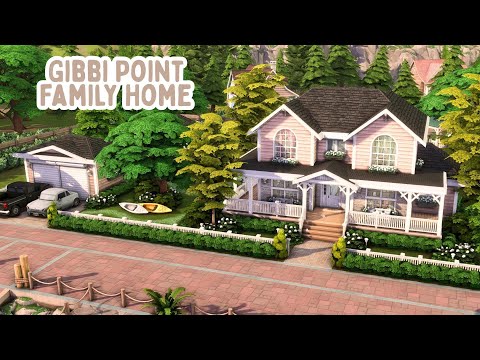Видео: Семейный дом в Гибби-Пойнт. Скоростная сборка в The Sims 4: Приключения || Без CC