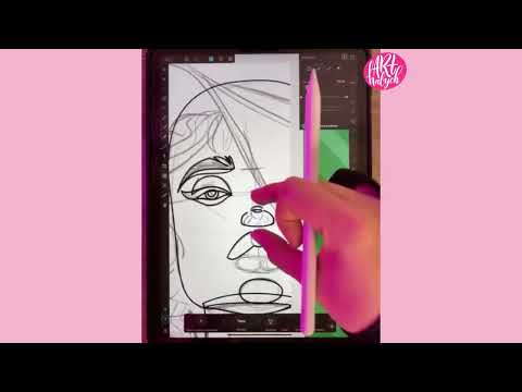Видео: Как нарисовать эффектный векторный портрет на IPad в Affinity Designer. Прямой эфир 10.02.2022