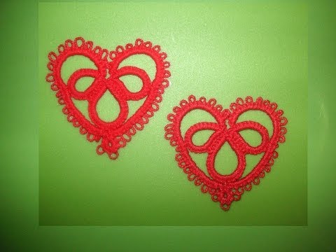 Видео: 25' TUTORIAL FACILE CUORE ORECCHINI CHIACCHIERINO AD AGO HEART NEEDLE TATTING Frivolitè фриволите