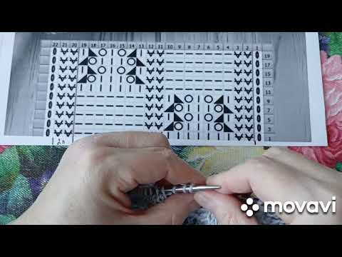 Видео: Очень просто и красиво. Узор спицами .#схемывязанияспицами #knitting 