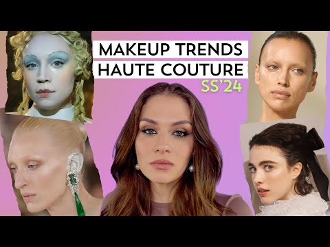 Видео: БРОВИ-НИТОЧКИ, макияж УШЕЙ И СТЕКЛЯННАЯ КОЖА | ТРЕНДОВЫЙ макияж ОТ КУТЮР весна-лето 2024 года