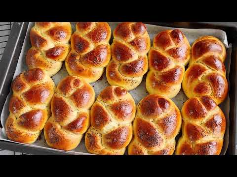 Видео: Сдобные домашние булочки! Булочки косички. Красивая формовка булочек.