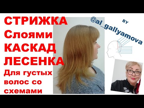 Видео: СТРИЖКА СЛОЯМИ. СТРИЖКА КАСКАД(ЛЕСЕНКА).СТРИЖКА НА ГУСТЫЕ ВОЛОСЫ. КАК БЫСТРО СДЕЛАТЬ СТРИЖКУ СЛОЯМИ.