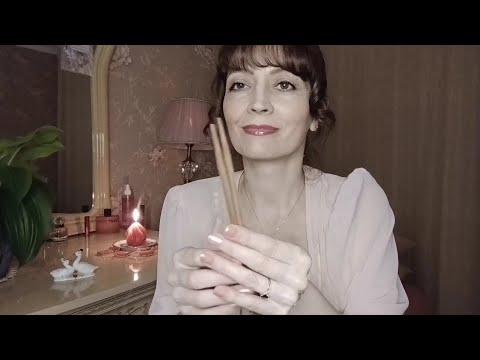 Видео: АСМР. Уход за лицом🧼💄.Массаж💆‍♀️🪮 головы. ASMR. Head massage💆‍♀️🪮.Facial🚿care.🧼💄