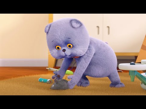 Видео: Кот Басик - ПРЕМЬЕРА МУЛЬТФИЛЬМА - Как развлечь питомца - Когтеточка - Первопроходец