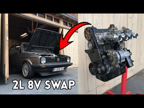 Видео: Замена двигателя Golf Mk1 2.0L 8v — Часть 3: Замена завершена!