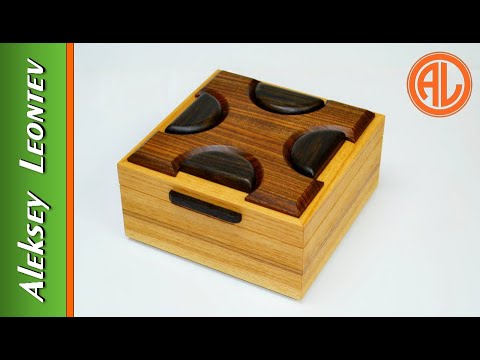 Видео: Шкатулка с секретом. Шкатулка №25 / DIY Secret Compartment Box #25.  Making a Wooden Box