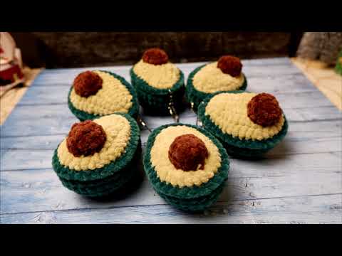 Видео: Плюшевое авокадо крючком подробный мк