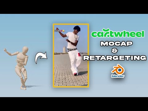 Видео: Учебное пособие по захвату движения Cartwheel в Blender | Простой рабочий процесс ретаргетинга