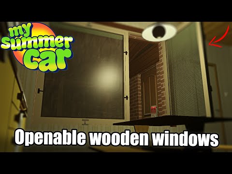 Видео: Открывающиеся окна в MSC!│Openable wooden windows│Обзор модов MSC #14│My summer car